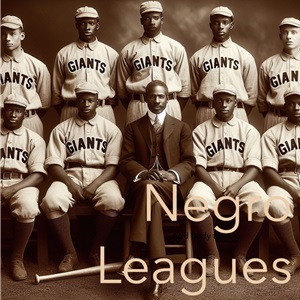 A Negro Leagues team poses for a team photograph, circa 1900. AI generated image.