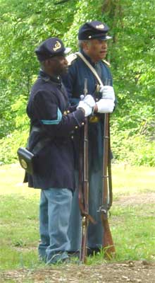 Soldiers of the 3rd USCT regiment of Philadelphia.