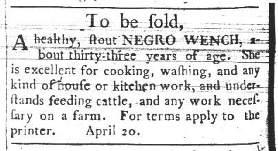 Advertisement for a thirty-three year-old woman.
