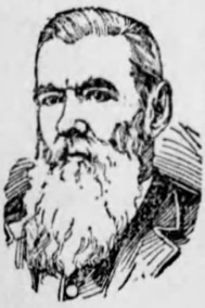 Drawn sketch of Edward H. Rauch circa 1893.
