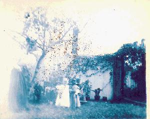 1845 cyanotype of Katie Miller and Mary Johnson on the Miller Plantation.  Click for a close up image of the children.