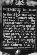 Header text for the Underground Railroad study section.