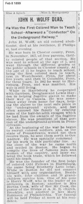 Obituary for John H. Wolff of Boston