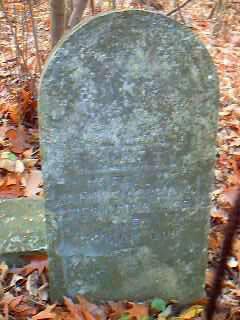 Grave of Rachel Craig, 1814-1889, wife of Andrew Craig.