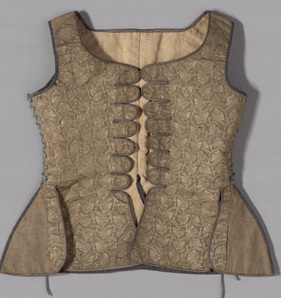 Mid eighteenth century woman's jumps, made in France. Image from Art Institute of Chicago.
